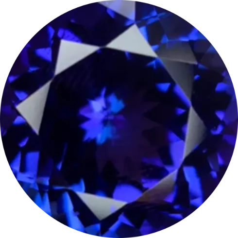 Tanzanite AAA rond 1